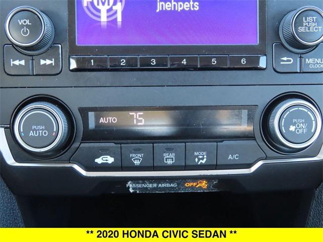 used 2020 Honda Civic car, priced at $16,850