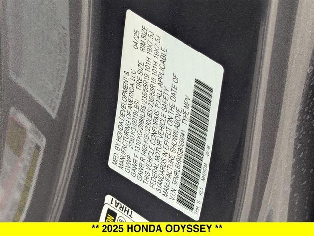 new 2025 Honda Odyssey car, priced at $52,630