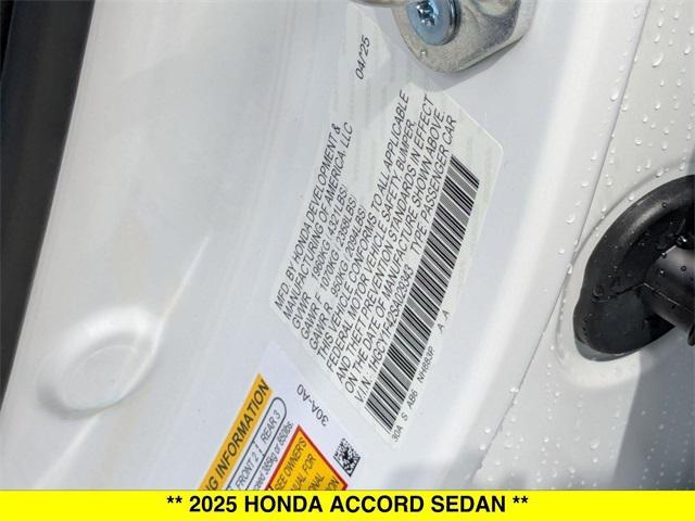 new 2025 Honda Accord car, priced at $32,165