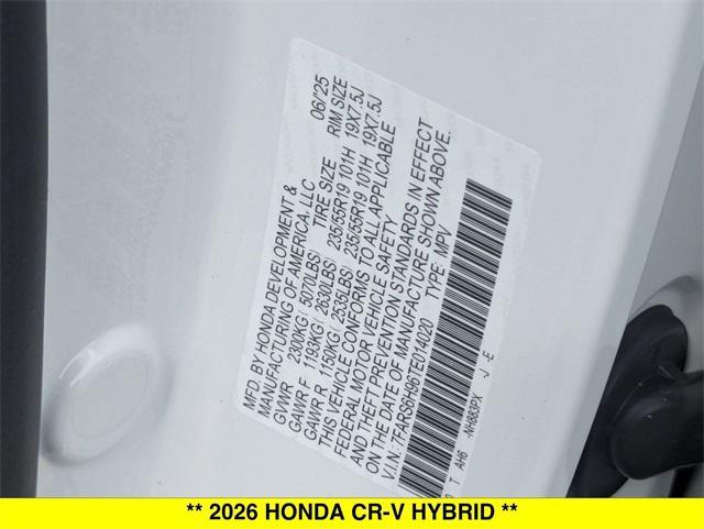 new 2026 Honda CR-V Hybrid car, priced at $44,100