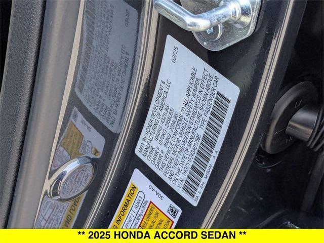 new 2025 Honda Accord car, priced at $29,445