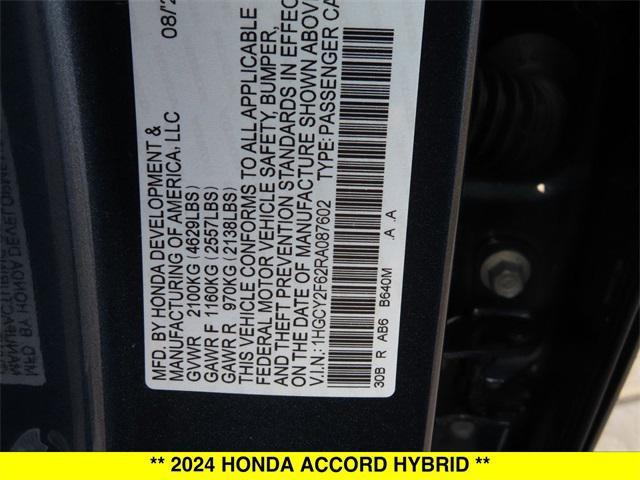 new 2024 Honda Accord Hybrid car, priced at $35,635