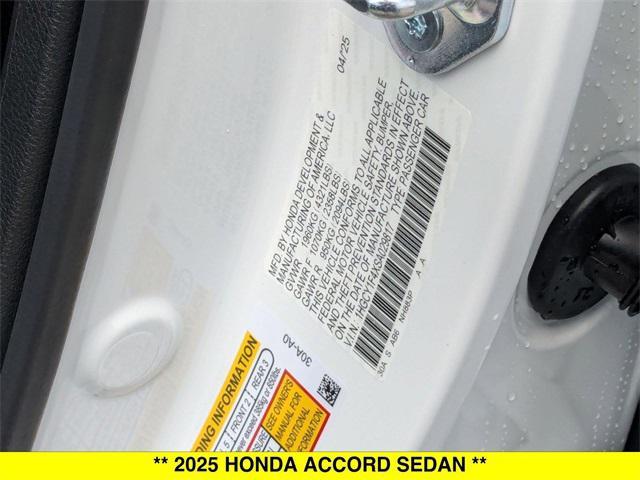 new 2025 Honda Accord car, priced at $32,165
