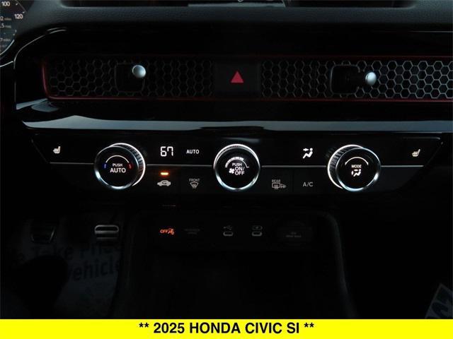 new 2025 Honda Civic Si car, priced at $31,045