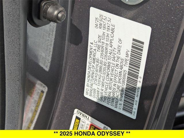new 2025 Honda Odyssey car, priced at $45,055