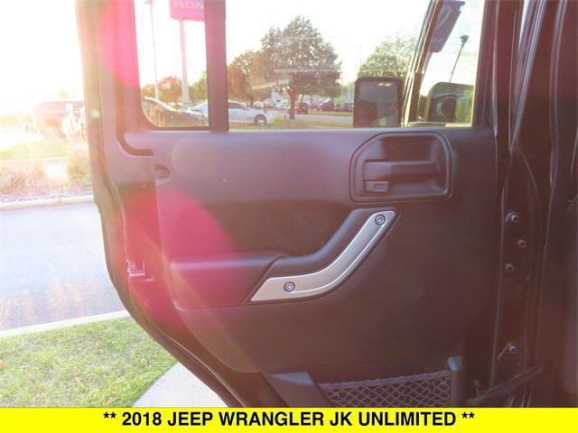 used 2018 Jeep Wrangler JK Unlimited car, priced at $21,499