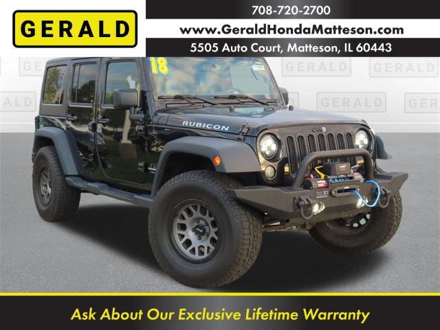 used 2018 Jeep Wrangler JK Unlimited car, priced at $21,499