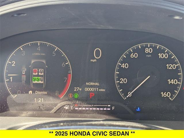 new 2025 Honda Civic car, priced at $27,400