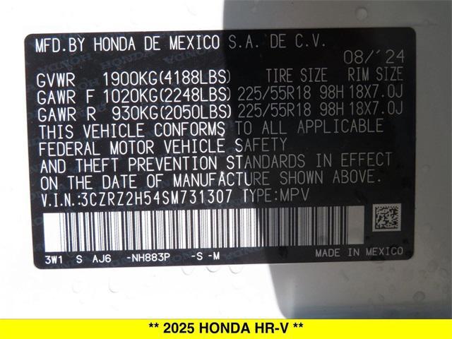 new 2025 Honda HR-V car, priced at $30,505