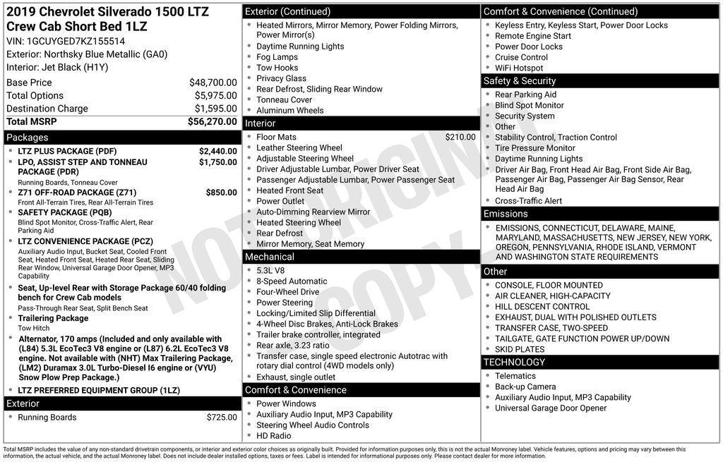 used 2019 Chevrolet Silverado 1500 car, priced at $30,200