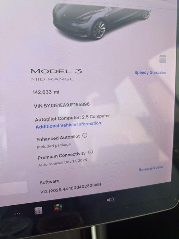 used 2018 Tesla Model 3 car, priced at $14,991