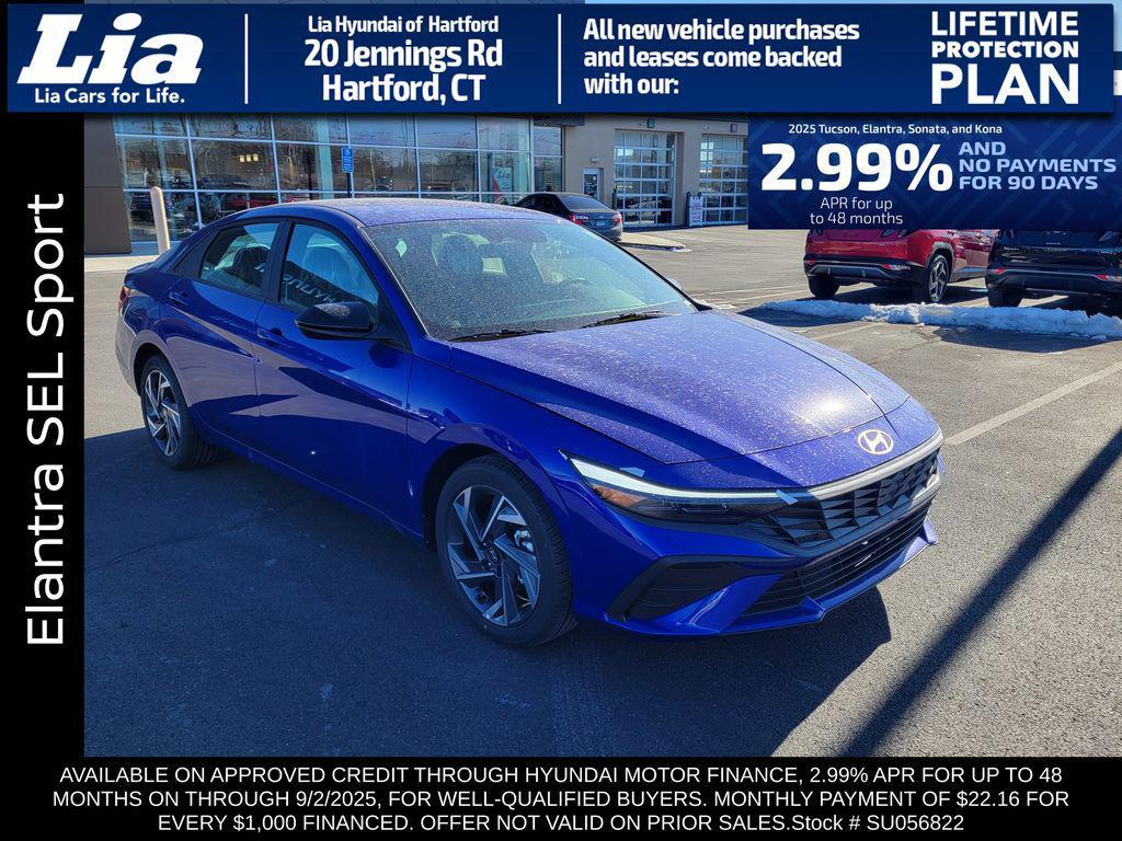 new 2025 Hyundai Elantra car, priced at $25,105