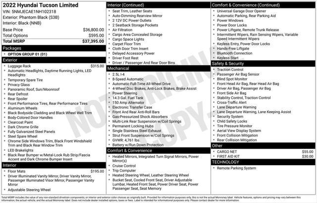 used 2022 Hyundai Tucson car, priced at $25,995