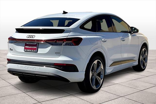 new 2025 Audi Q4 e-tron Sportback car, priced at $68,665