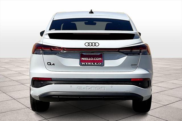 new 2025 Audi Q4 e-tron Sportback car, priced at $68,665