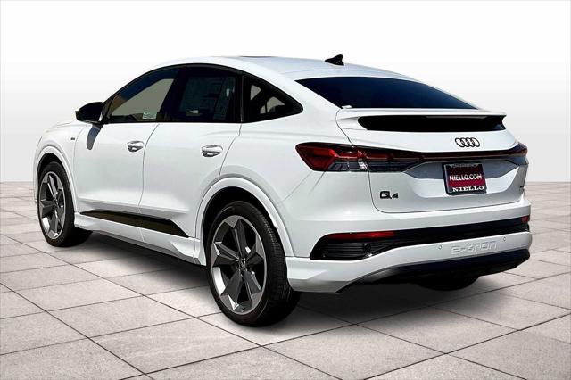 new 2025 Audi Q4 e-tron Sportback car, priced at $68,665