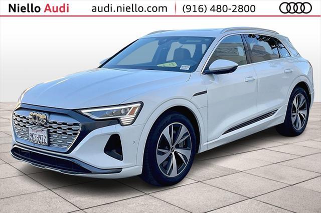 used 2024 Audi Q8 e-tron car, priced at $53,321