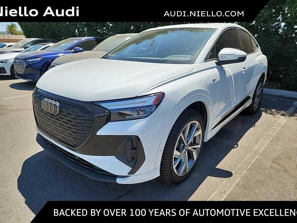 used 2024 Audi Q4 e-tron Sportback car, priced at $34,000