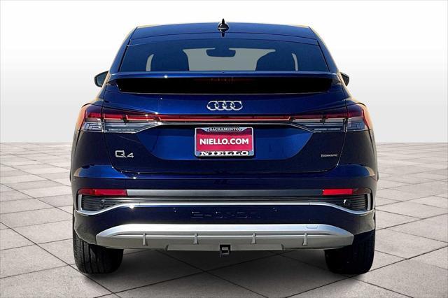 new 2025 Audi Q4 e-tron Sportback car, priced at $66,150