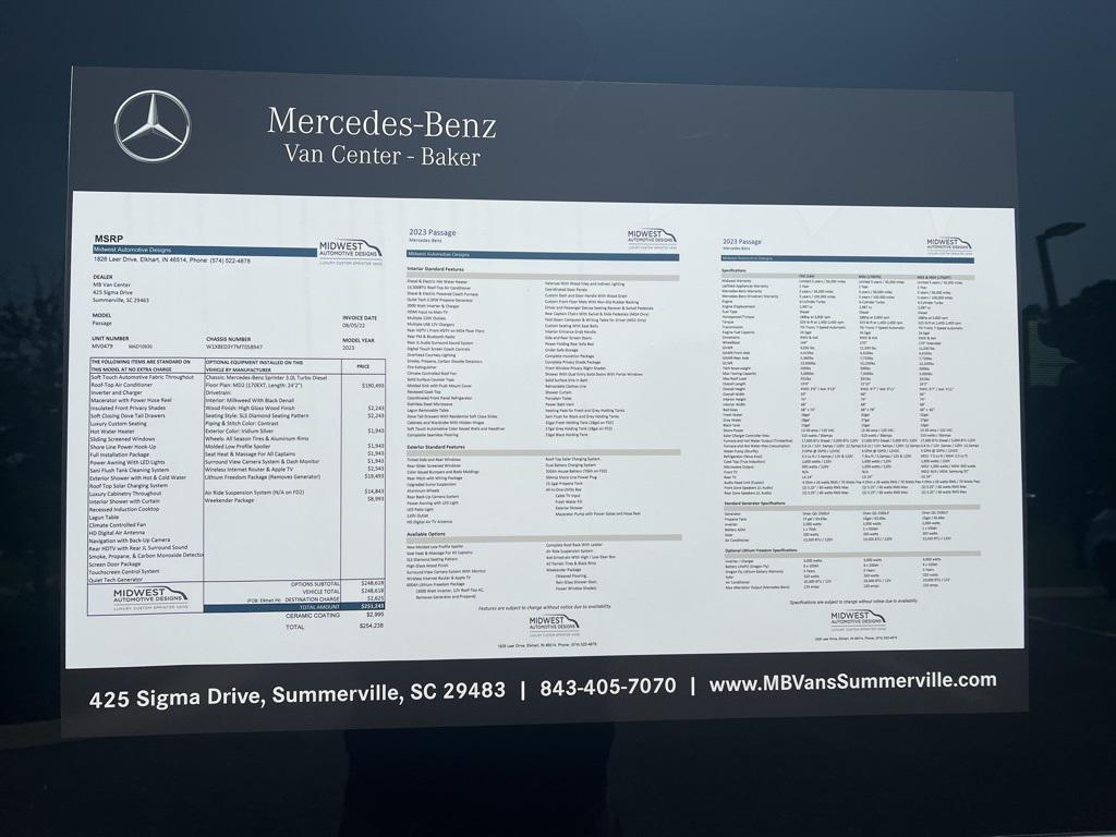 new 2023 Mercedes-Benz Sprinter 3500XD car, priced at $213,733