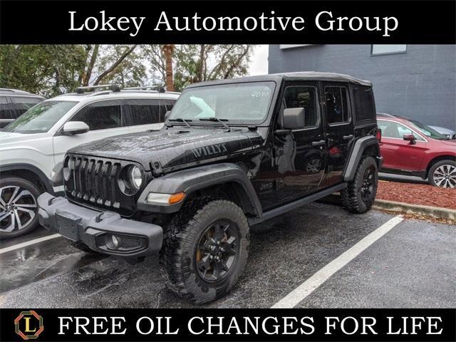 used 2021 Jeep Wrangler Unlimited car, priced at $30,000