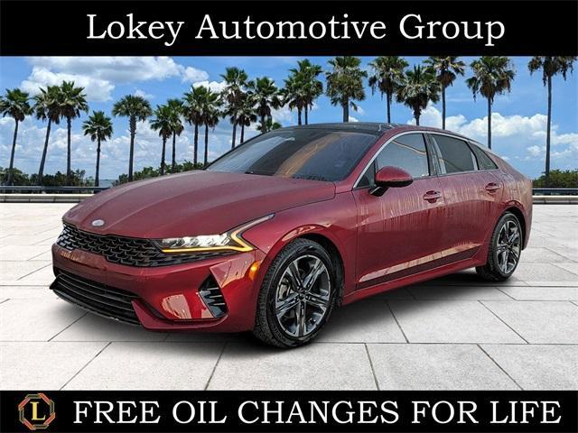 used 2021 Kia K5 car, priced at $19,677