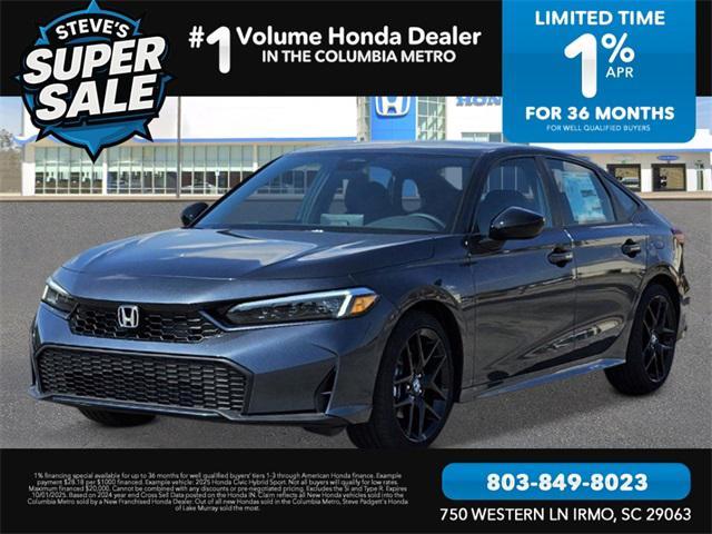 new 2025 Honda Civic Hybrid car, priced at $28,854