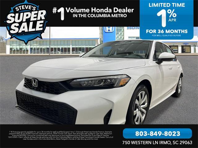 new 2026 Honda Civic car, priced at $25,306