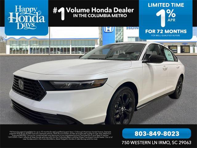 new 2025 Honda Accord car, priced at $30,820