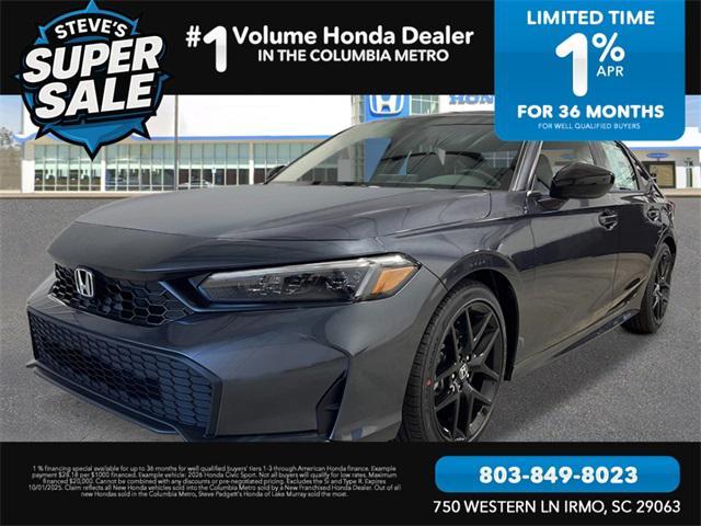new 2026 Honda Civic car, priced at $27,055