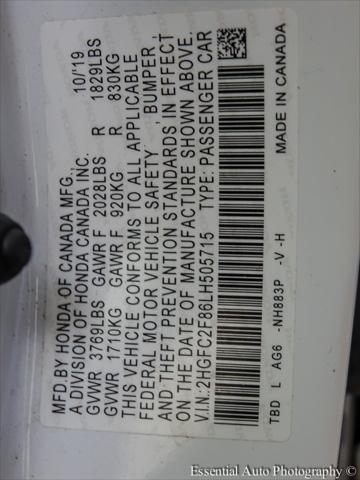 used 2020 Honda Civic car, priced at $20,000