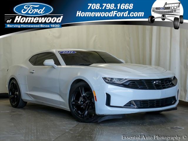 used 2021 Chevrolet Camaro car, priced at $27,500