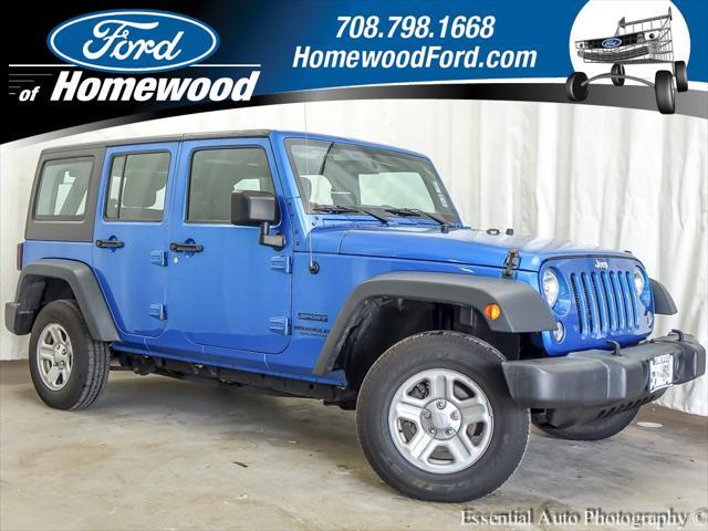 used 2016 Jeep Wrangler Unlimited car, priced at $18,279