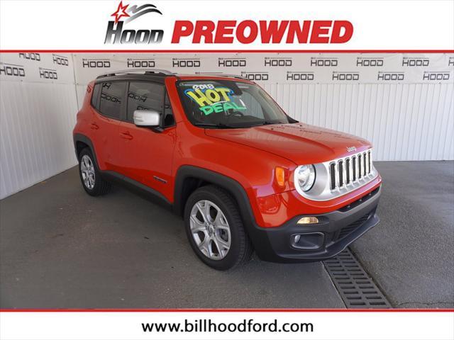 used 2018 Jeep Renegade car, priced at $17,255