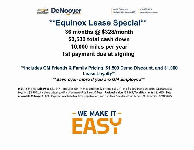 new 2025 Chevrolet Equinox car, priced at $33,147