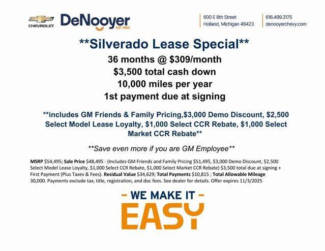 new 2026 Chevrolet Silverado 1500 car, priced at $53,295