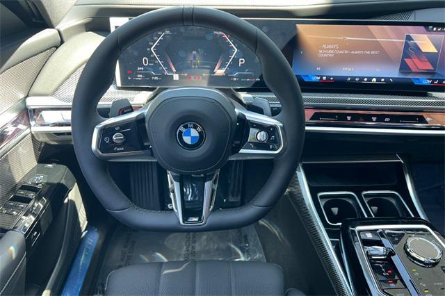 new 2025 BMW 740 car, priced at $112,400