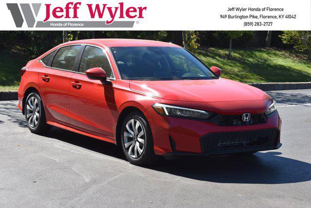 new 2025 Honda Civic car, priced at $25,300
