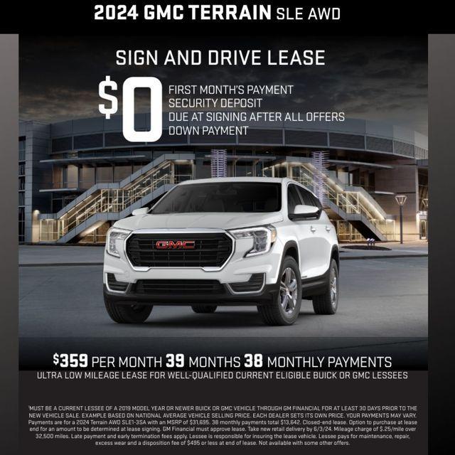 new 2024 GMC Terrain car, priced at $31,755