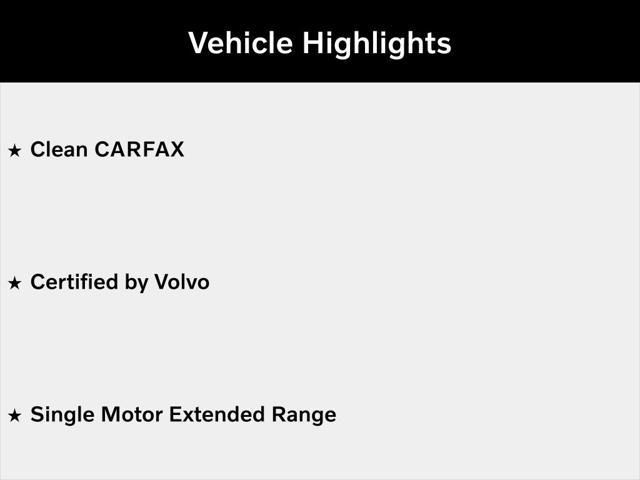 used 2024 Volvo C40 Recharge Pure Electric car, priced at $40,000