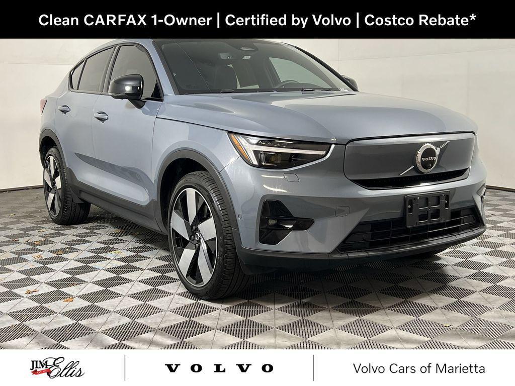 used 2023 Volvo C40 Recharge Pure Electric car, priced at $30,622