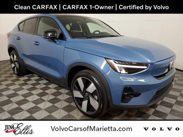 used 2023 Volvo C40 Recharge Pure Electric car, priced at $36,500