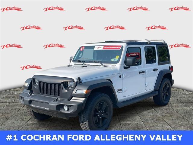 used 2021 Jeep Wrangler Unlimited car, priced at $28,845