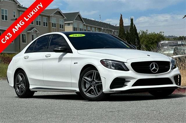 used 2020 Mercedes-Benz AMG C 43 car, priced at $38,981