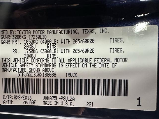 used 2024 Toyota Tundra car