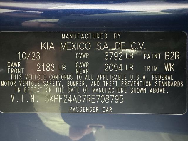used 2024 Kia Forte car, priced at $15,995