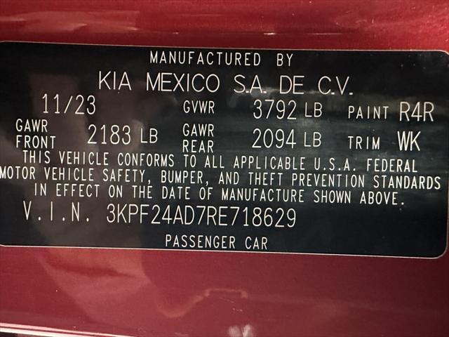 used 2024 Kia Forte car, priced at $16,495