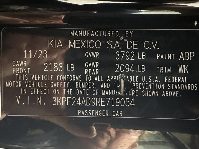 used 2024 Kia Forte car, priced at $17,495