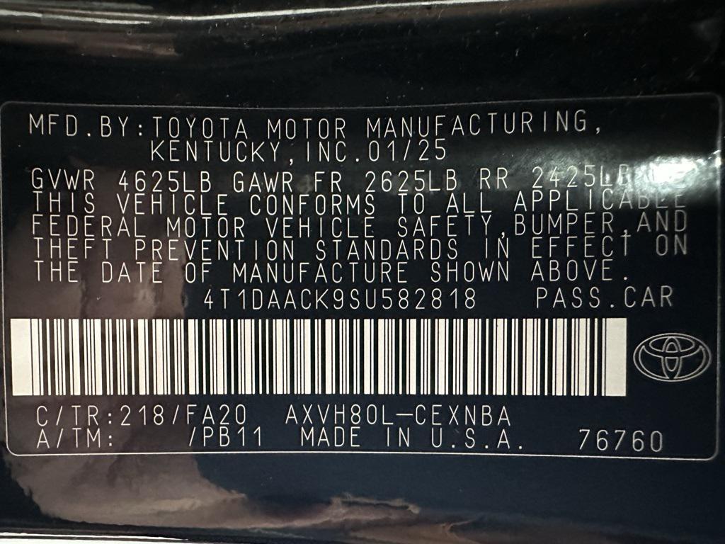 used 2025 Toyota Camry car, priced at $25,295