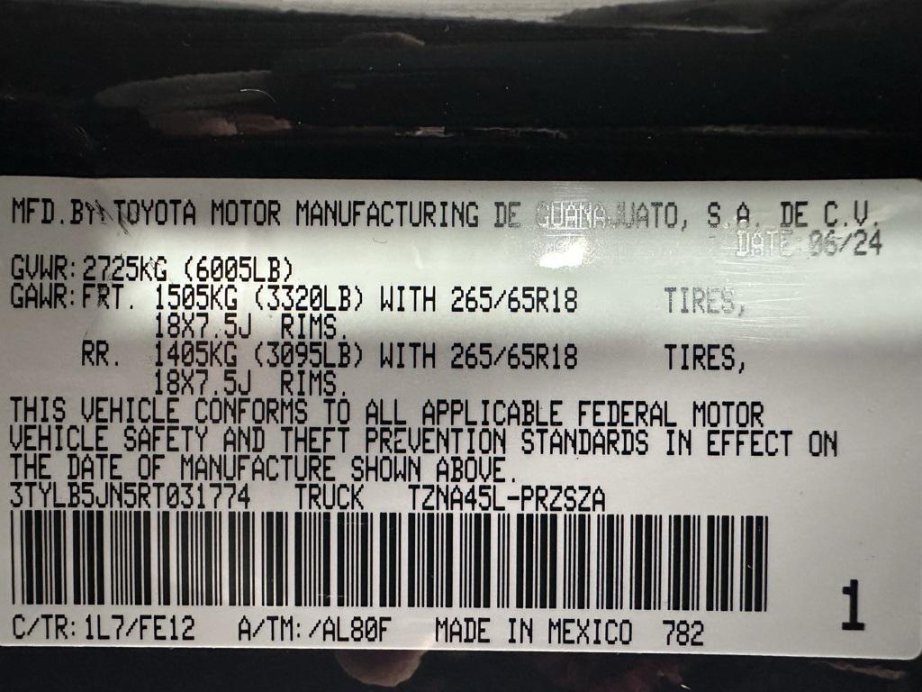 used 2024 Toyota Tacoma car, priced at $37,995